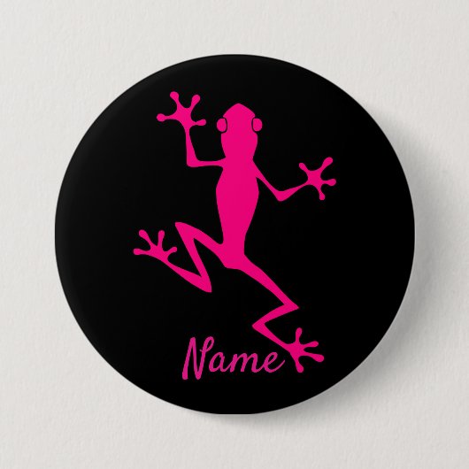 Roze boomkikker Thunder_Cove Ronde Button 7,6 Cm (Voorkant)