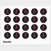 Roze boomkikker Thunder_Cove Ronde Sticker (Vel)