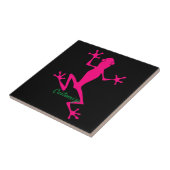 Roze boomkikker Thunder_Cove Tegeltje (Zijkant)