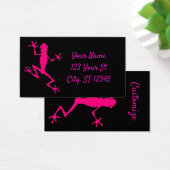 Roze boomkikker Thunder_Cove Visitekaartje (Bureau)