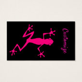 Roze boomkikker Thunder_Cove Visitekaartje (Achterkant)