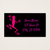 Roze boomkikker Thunder_Cove Visitekaartje (Voorkant)