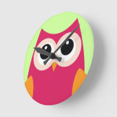 Roze boomklok ronde klok (Hoek)