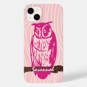 Roze boomkorpatroon voor hout Kies uw kleur Case-Mate iPhone 14 Plus Hoesje