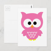 Roze boomkorren briefkaart (Voorkant / Achterkant)