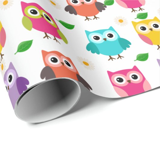 Roze boomkorren cadeaupapier (Rol Hoek)