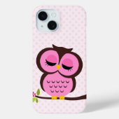 Roze boomkorren Case-Mate iPhone case (Achterkant)