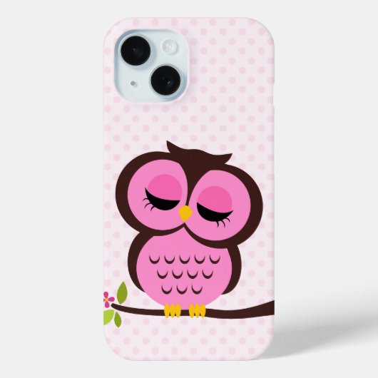 Roze boomkorren Case-Mate iPhone case (Achterkant)