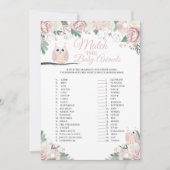 Roze boomkorren die overeenkomen met de Kaart van  (Voorkant)