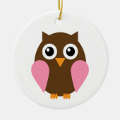 Roze boomkorren keramisch ornament (Voorkant)