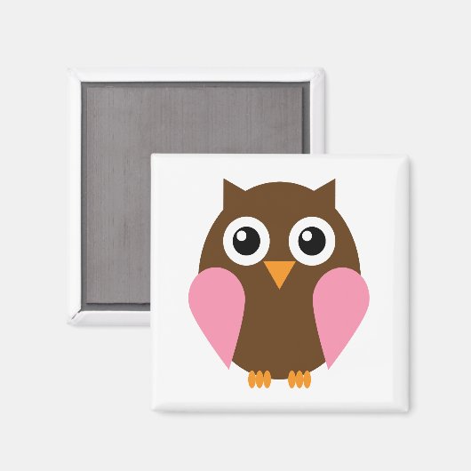 Roze boomkorren magneet (Voorkant / Achterkant)