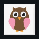 Roze boomkorren magneet<br><div class="desc">De schattige cartoon is beschikbaar in drie verschillende kleuren. Kunst © HeartLocked Design</div>