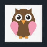 Roze boomkorren magneet<br><div class="desc">De schattige cartoon is beschikbaar in drie verschillende kleuren. Kunst © HeartLocked Design</div>