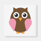 Roze boomkorren magneet (Voorkant)