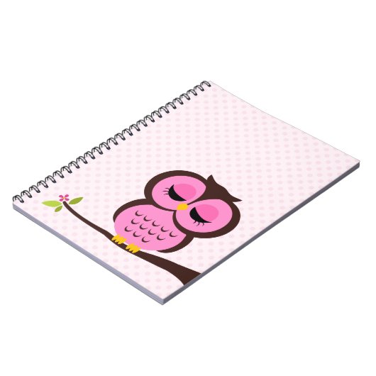 Roze boomkorren notitieboek (Linkerzijde)