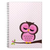 Roze boomkorren notitieboek (Voorkant)