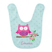 Roze boomkorren op een tak gepersonaliseerde Baby