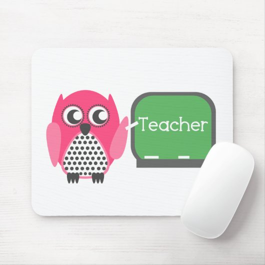 Roze boomkorren op het karton muismat (Met muis)