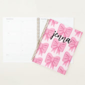 Roze boompatroonplank met naam planner (Display)