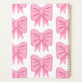 Roze boompatroonplank met naam planner (Achterkant)