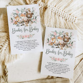 Roze boomstammen Boeken van bosrijke dieren voor B Informatiekaartje