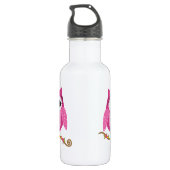 Roze boomvormig ontwerp waterfles  (Achterkant)