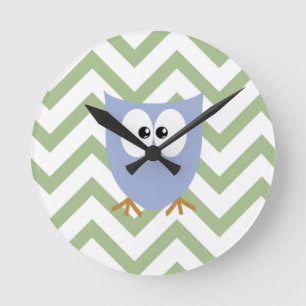 Roze boomwortel Baby Girl Neursery Bedroom Ronde Klok