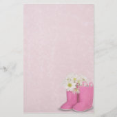 Roze Boots Briefpapier (Voorkant)