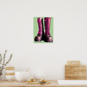 Roze Boots Poster (Keuken)