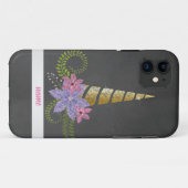 roze bord eenhoorn telefooncel Case-Mate iPhone case (Achterkant (horizontaal))