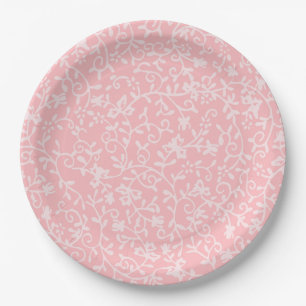 Roze Bord Floral Paper