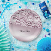 Roze Bord Floral Paper (Feest)