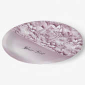 Roze Bord Floral Paper (Gekanteld)