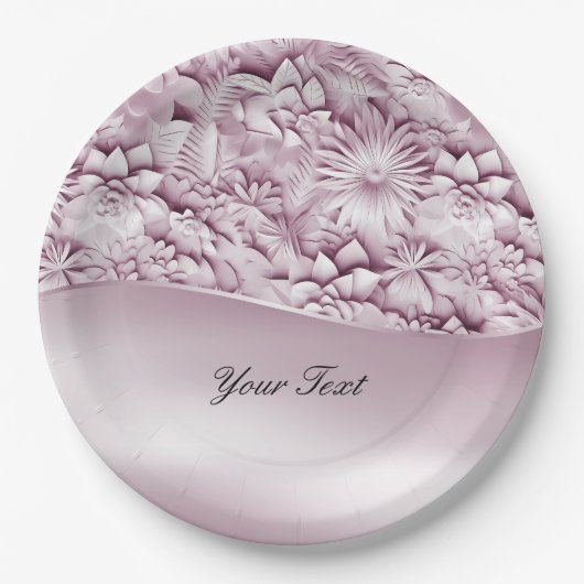 Roze Bord Floral Paper (Voorkant)