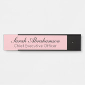  roze Bord - Kantoor Deurteken Deurbordje (Voorkant)