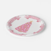 Roze Bord kerstboompapier (Gekanteld)