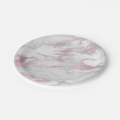 Roze Bord met gemarmerd papier (Gekanteld)