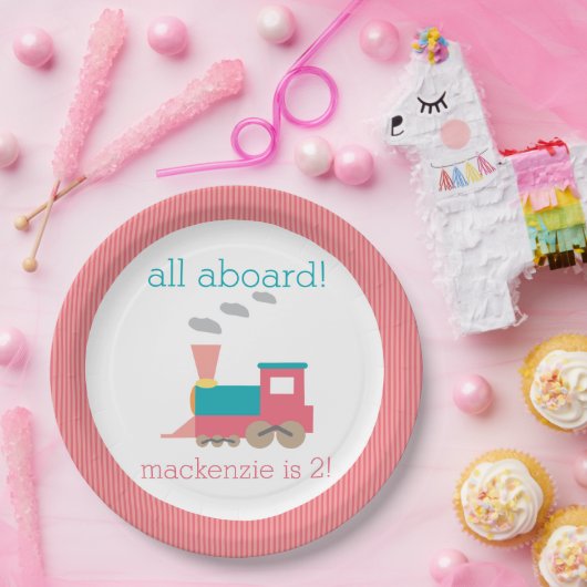 Roze Bord van de Birthday Party (Feest)