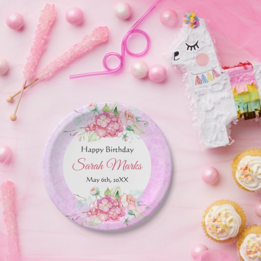 Roze Bord van flessenpapier voor oraal gebruik (Feest)