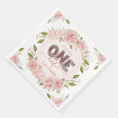  roze bordballonnen servet (Hoek)