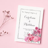 Roze bordeaux zilveren glitters bloemig programma 