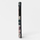 Roze, bordeauxrode waterverf bloemen Case-Mate iPhone case (Achterkant/links)