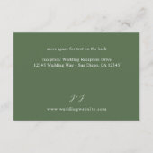 Roze & bordeauxrood bloem 7 - Groen Informatiekaartje (Achterkant)