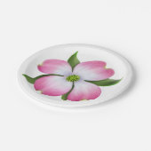Roze Borden van Dogwood Papieren Bordje (Gekanteld)