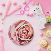 Roze Borden van rozenpapier Papieren Bordje (Feest)