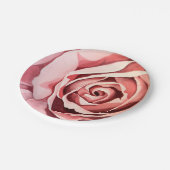 Roze Borden van rozenpapier Papieren Bordje (Gekanteld)