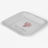 Roze Borden van Shell-weddenschappen Papieren Bordje (Gebogen)