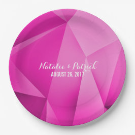 Roze Borden voor joodtangen Papieren Bordje