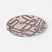 Roze Borden voor Maze Papier Papieren Bordje (Gekanteld)