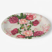 Roze Borden voor rozenpapier Papieren Bordje (Gekanteld)